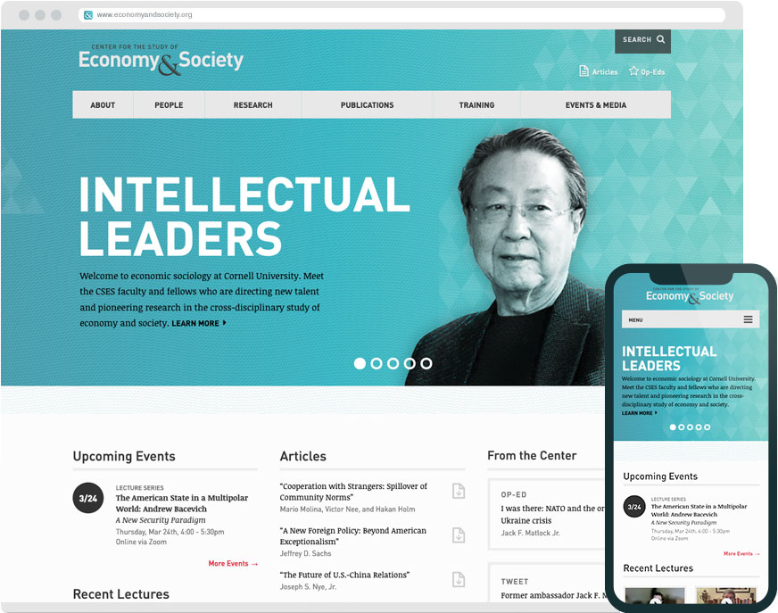 Center for the Study of Economy & Society Responsive Website
