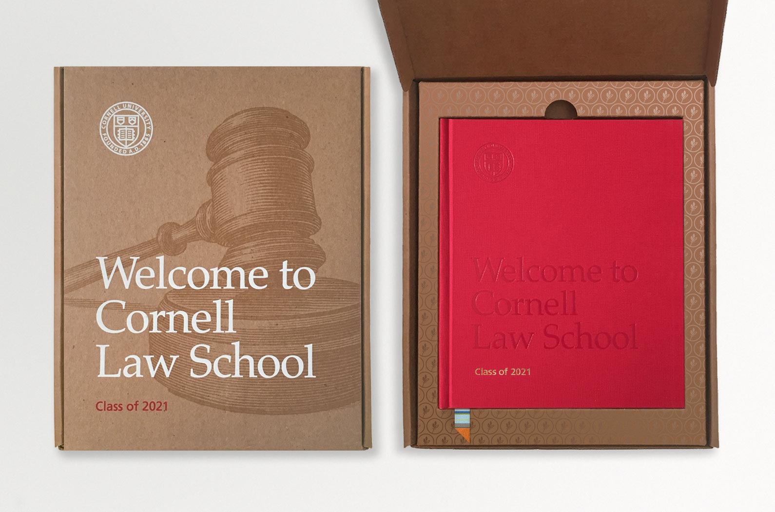 Welcome to Cornell Law School Admissions Package Box and Book