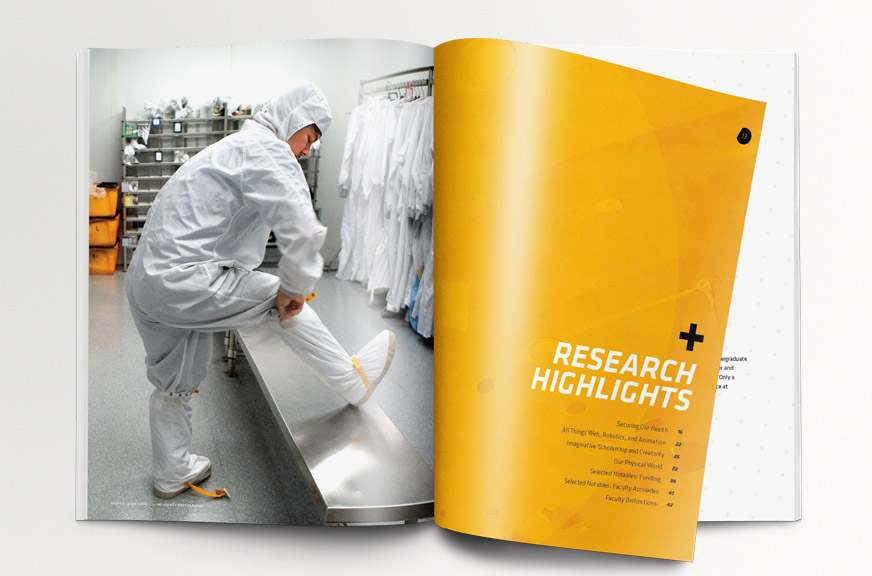 Cornell Research Annual Report Publication Yellow Section Intro