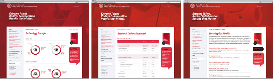 Cornell Research Annual Report Website