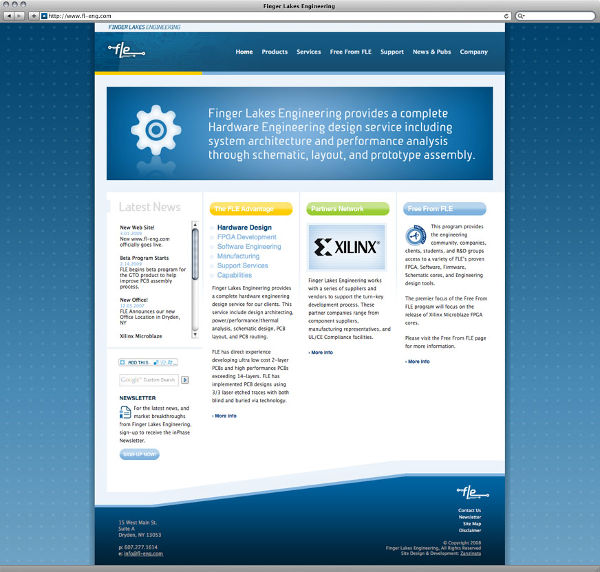 Finger Lakes Engineering Website