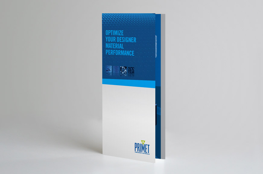 Primet Precision Materials Trifold Brochure Front